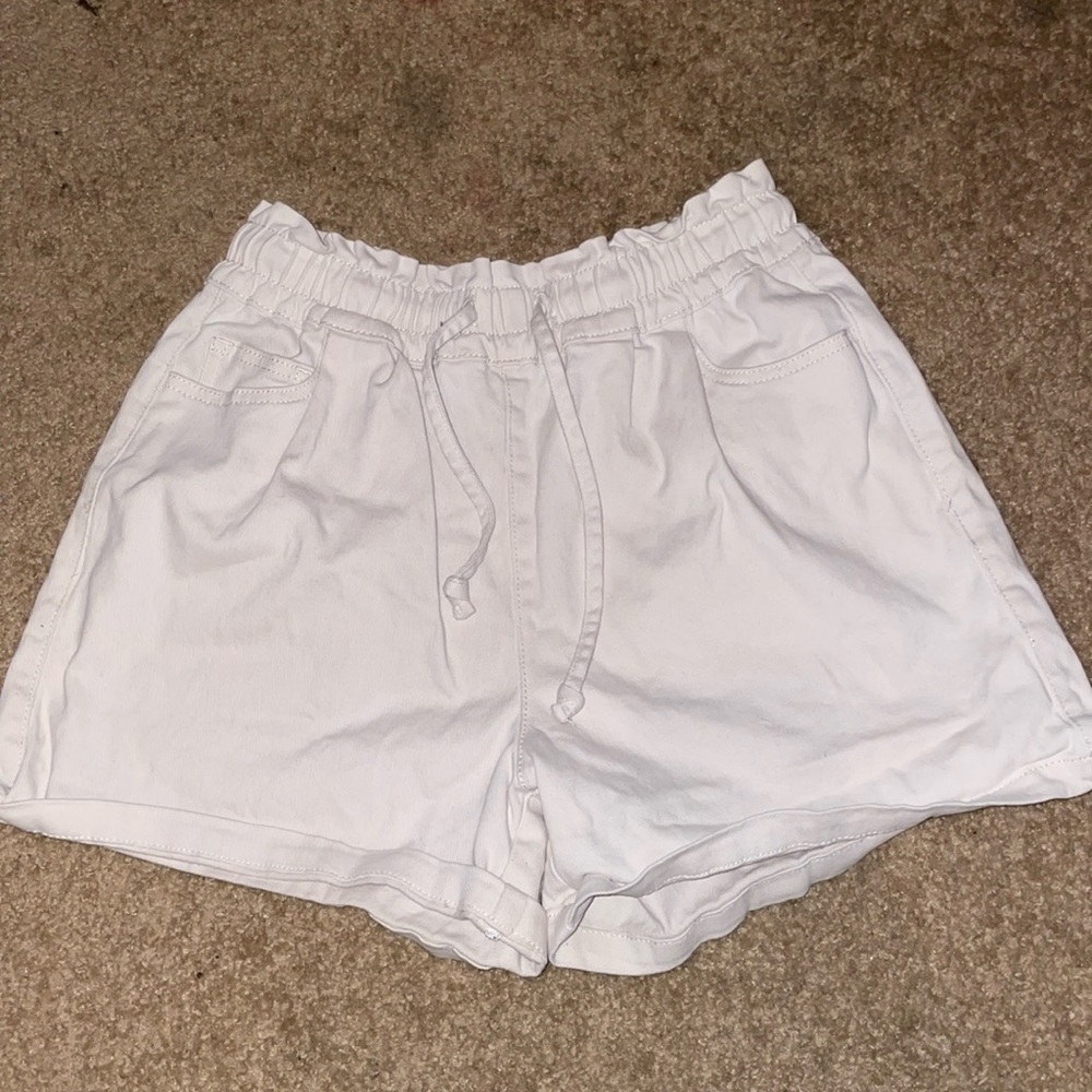 khaki shorts.